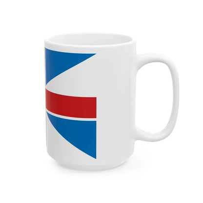 Flag of the Georgian Air Force 2004-2010 (Georgia) White Coffee Mug - Go Mug Yourself