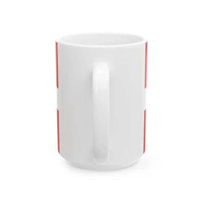 Flag of the Georgian Armed Forces (Georgia) White Coffee Mug - Go Mug Yourself