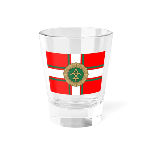 Flag of the Georgian Border Police (Georgia) Shot Glass 1.5oz 1.5oz - Go Mug Yourself