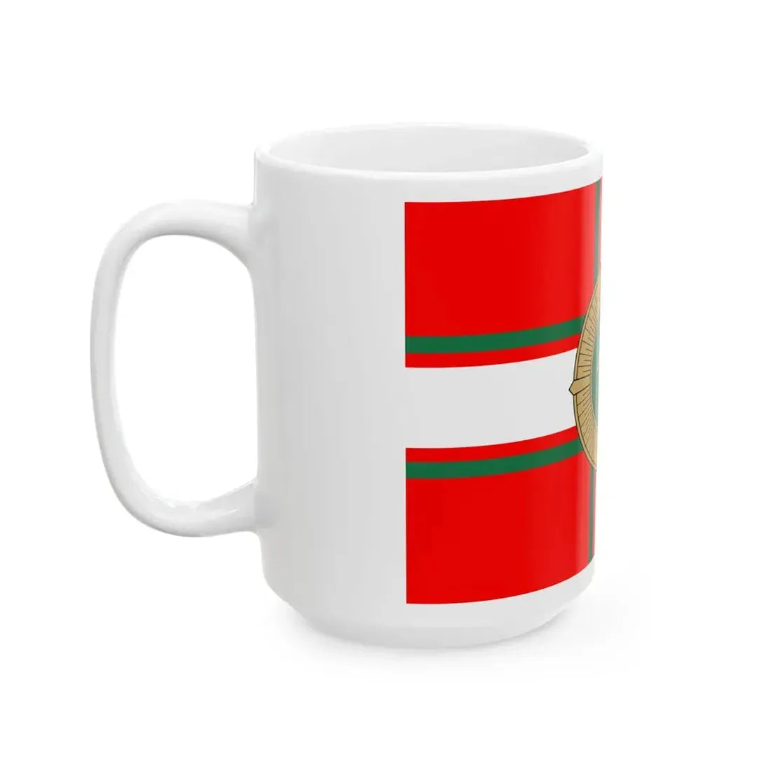 Flag of the Georgian Border Police (Georgia) White Coffee Mug - Go Mug Yourself