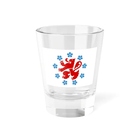 Flag of the German Community in Belgium (Belgium) Shot Glass 1.5oz 1.5oz - Go Mug Yourself