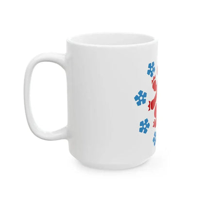 Flag of the German Community in Belgium (Belgium) White Coffee Mug - Go Mug Yourself