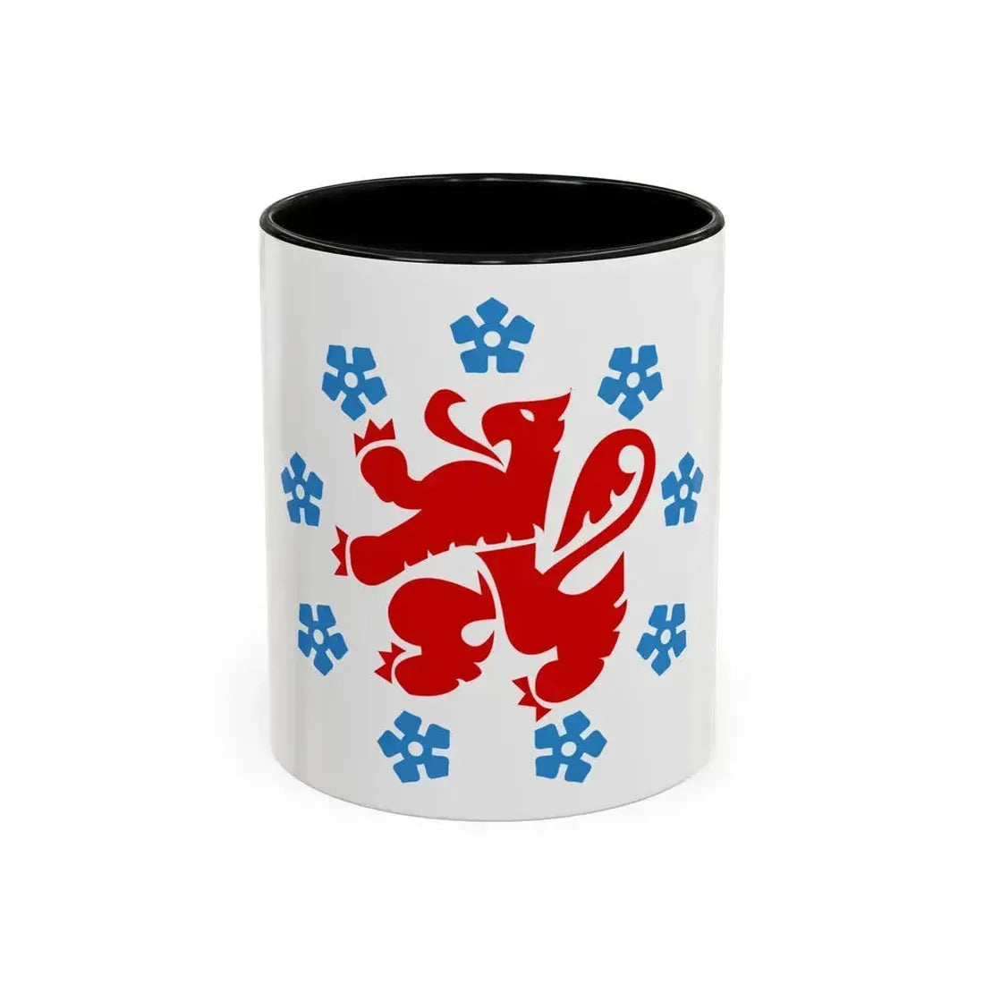 Flag of the German speaking community Belgium - Accent Coffee Mug 11oz Black - Go Mug Yourself