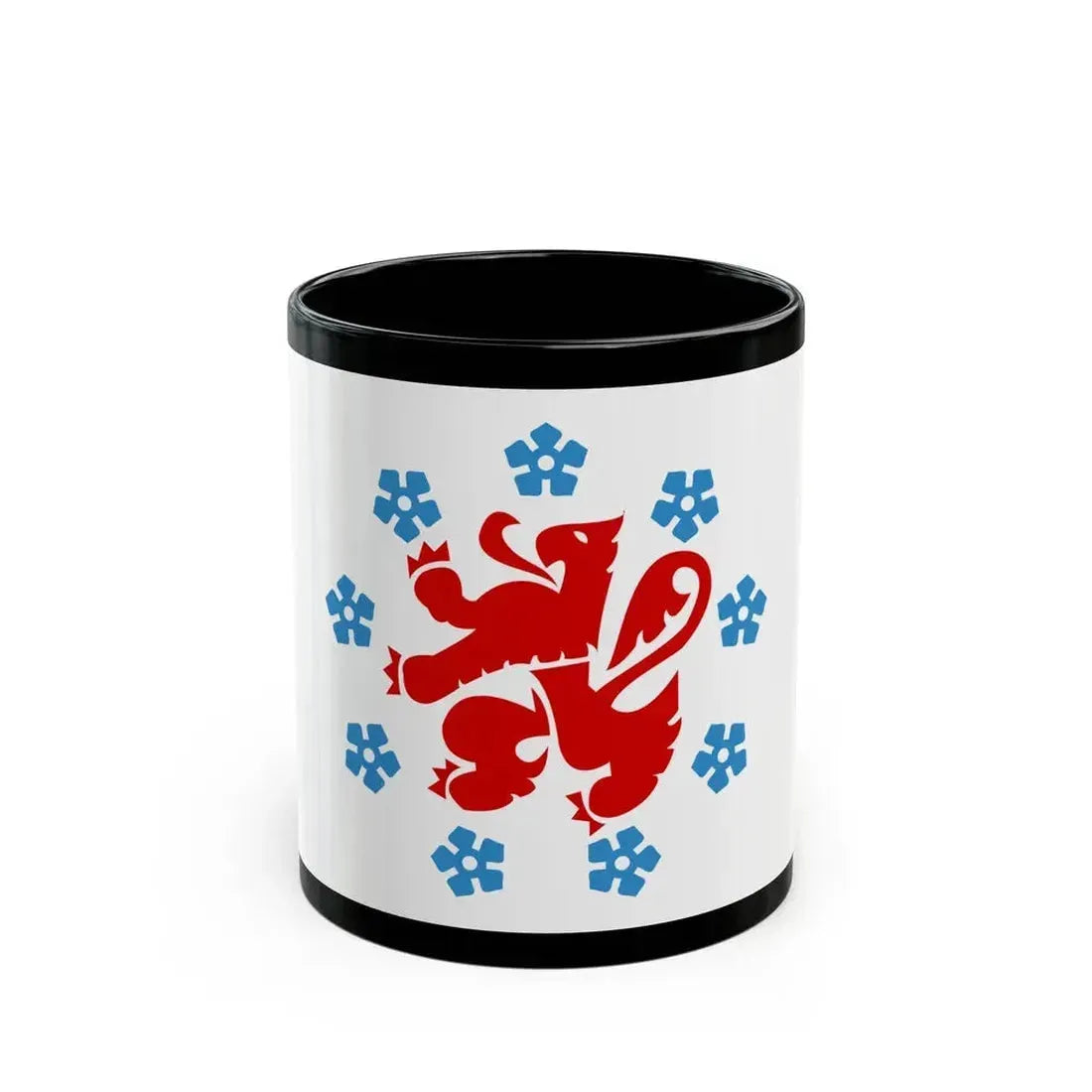 Flag of the German speaking community Belgium - Black Coffee Mug 11oz - Go Mug Yourself