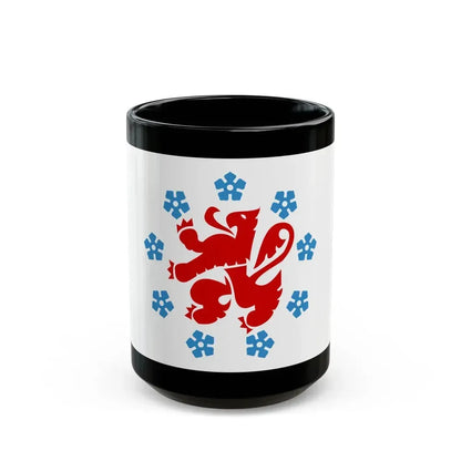 Flag of the German speaking community Belgium - Black Coffee Mug 15oz - Go Mug Yourself