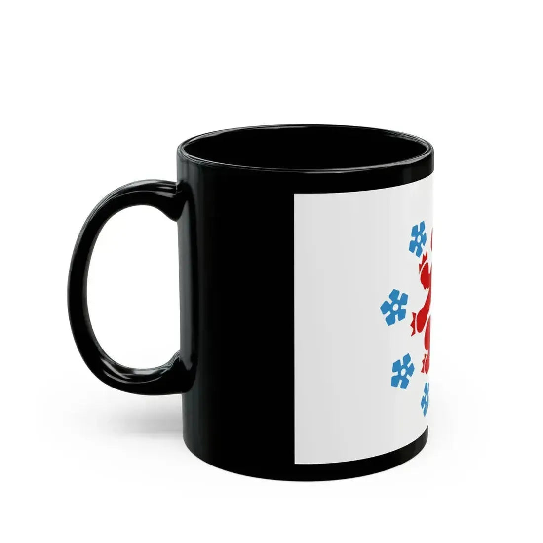Flag of the German speaking community Belgium - Black Coffee Mug - Go Mug Yourself