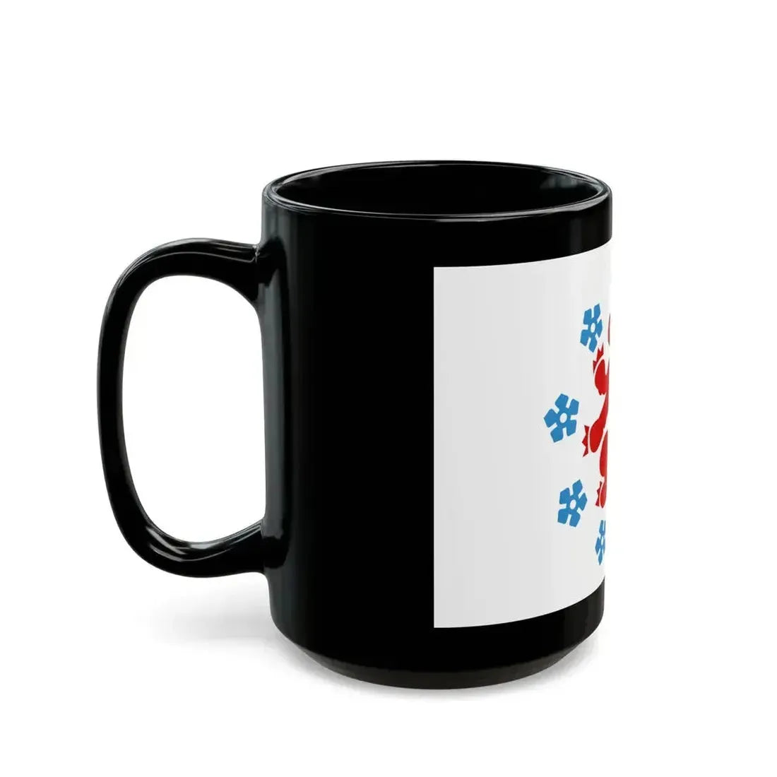 Flag of the German speaking community Belgium - Black Coffee Mug - Go Mug Yourself
