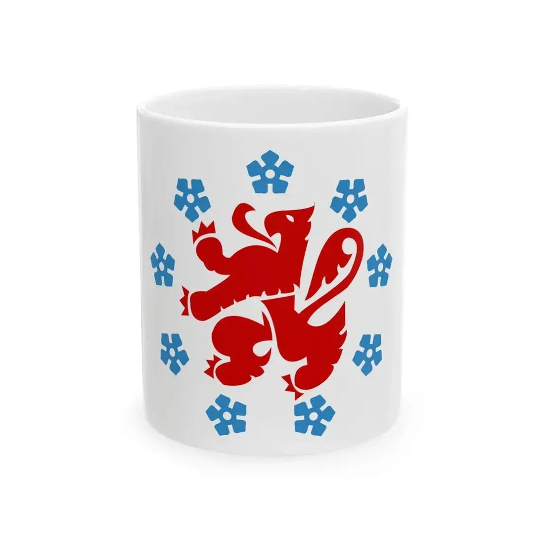 Flag of the German speaking community Belgium - White Coffee Mug 11oz - Go Mug Yourself