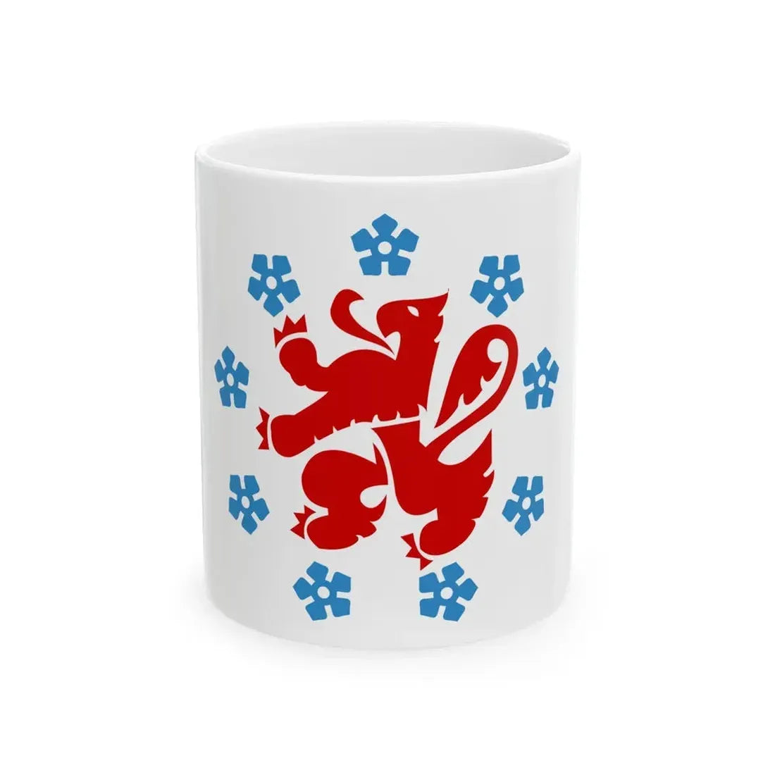 Flag of the German speaking community Belgium - White Coffee Mug 11oz - Go Mug Yourself