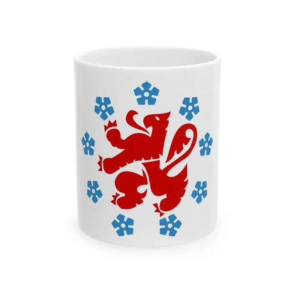 Flag of the German speaking community Belgium - White Coffee Mug 11oz - Go Mug Yourself