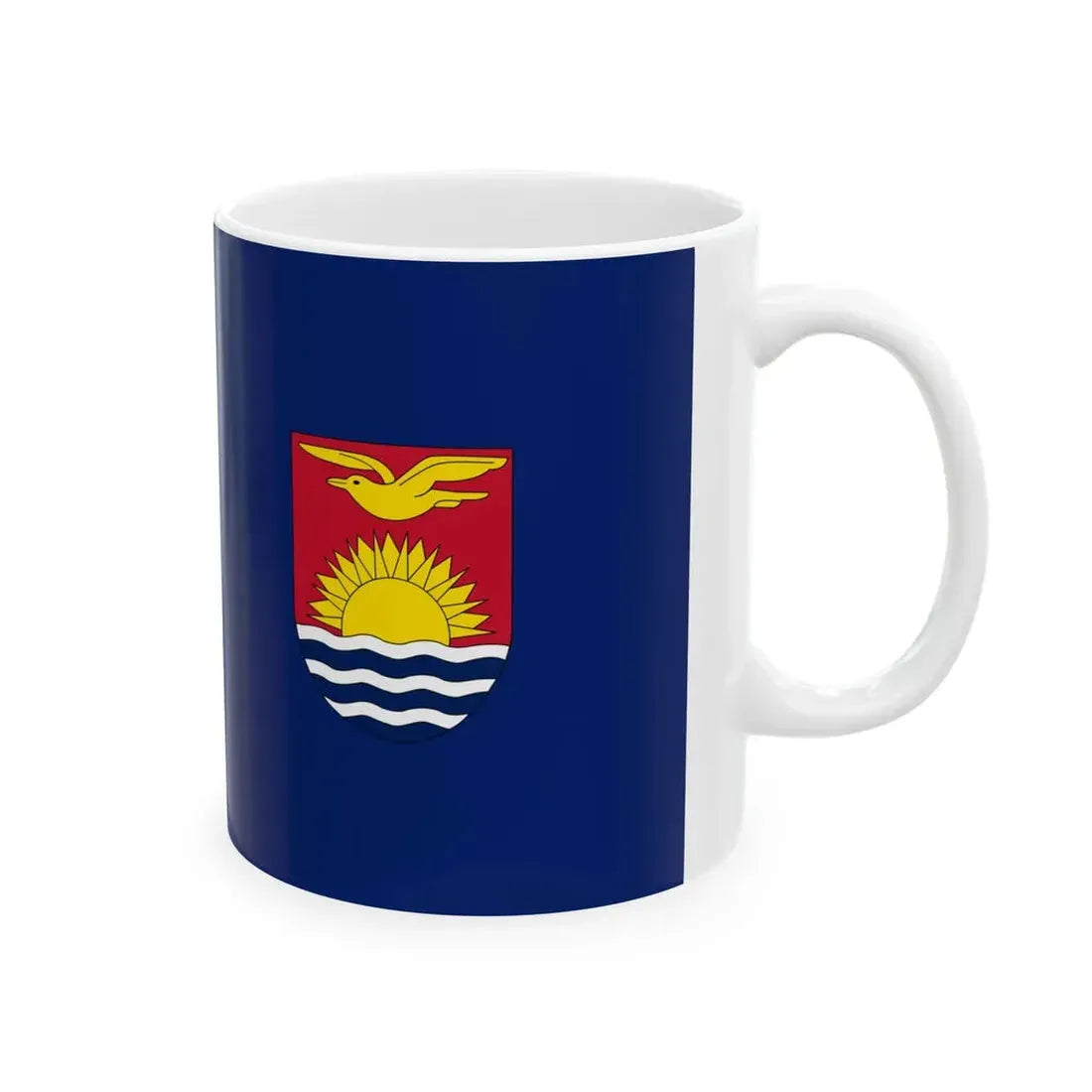 Flag of the Gilbert and Ellice Islands 1937-1976 (Kiribati) White Coffee Mug - Go Mug Yourself