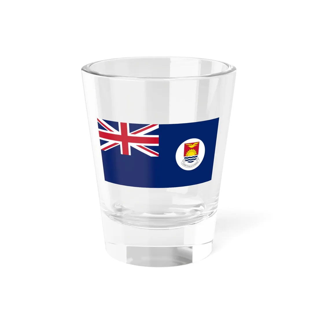 Flag of the Gilbert Islands 1976-1979 (Kiribati) Shot Glass 1.5oz 1.5oz - Go Mug Yourself