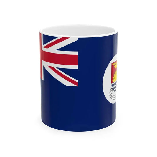 Flag of the Gilbert Islands 1976-1979 (Kiribati) White Coffee Mug 11oz - Go Mug Yourself