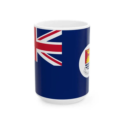Flag of the Gilbert Islands 1976-1979 (Kiribati) White Coffee Mug 15oz - Go Mug Yourself