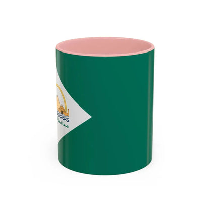 Flag of the Giza Governorate Egypt - Accent Coffee Mug 11oz Pink - Go Mug Yourself