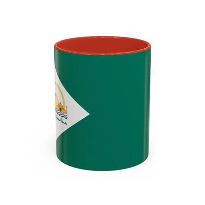 Flag of the Giza Governorate Egypt - Accent Coffee Mug 11oz Red - Go Mug Yourself