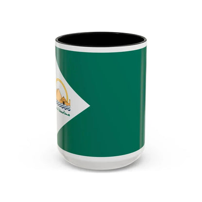 Flag of the Giza Governorate Egypt - Accent Coffee Mug 15oz Black - Go Mug Yourself