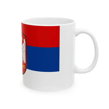 Flag of the Government of National Salvation occupied Yugoslavia (Serbia) White Coffee Mug - Go Mug Yourself