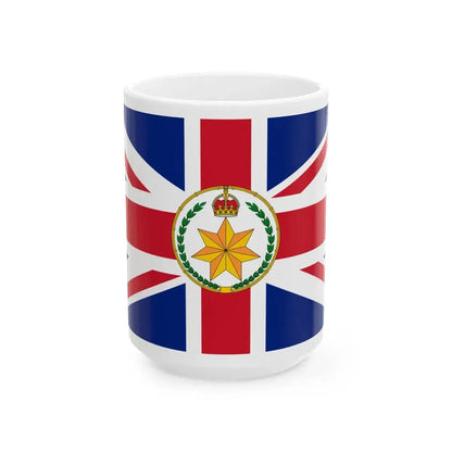 Flag of the Governor-General of Australia 1908-1936 (Australia) White Coffee Mug 15oz - Go Mug Yourself