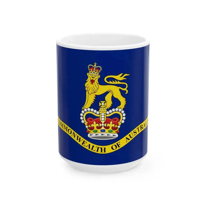 Flag of the Governor-General of Australia 1953-2024 (Australia) White Coffee Mug 15oz - Go Mug Yourself
