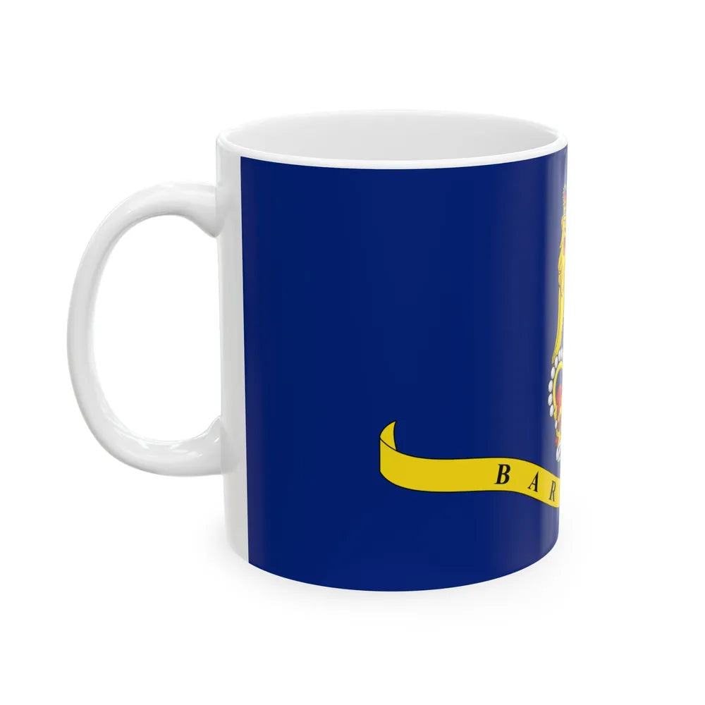 Flag of the Governor-General of Barbados (Barbados) White Coffee Mug - Go Mug Yourself