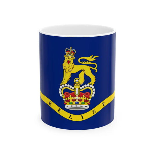 Flag of the Governor-General of Belize (Belize) White Coffee Mug 11oz - Go Mug Yourself