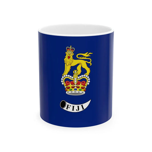 Flag of the Governor-General of Fiji 1970-1987 (Fiji) White Coffee Mug 11oz - Go Mug Yourself
