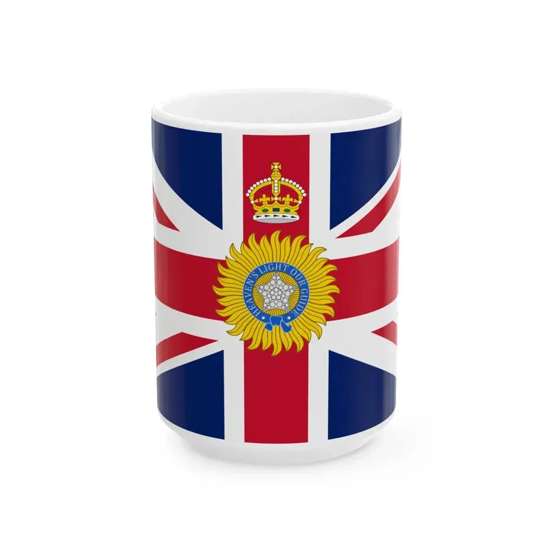 Flag of the Governor-General of India 1885-1947 (India) White Coffee Mug 15oz - Go Mug Yourself