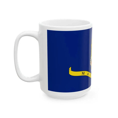 Flag of the Governor-General of Mauritius 1968-1992 (Mauritius) White Coffee Mug - Go Mug Yourself
