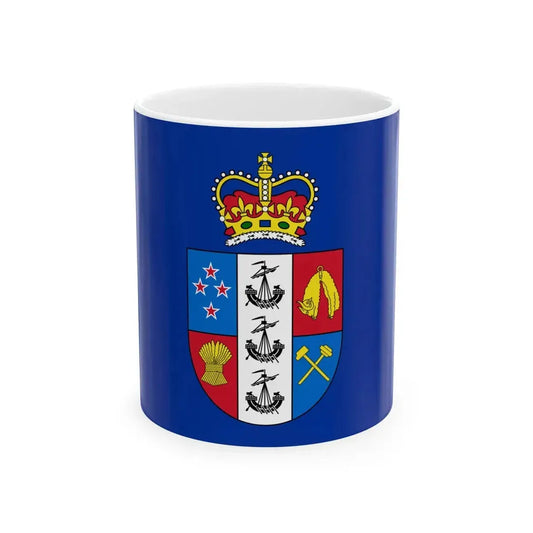 Flag of the Governor-General of New Zealand (New Zealand) White Coffee Mug 11oz - Go Mug Yourself