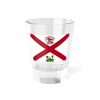 Flag of the Governor of Alabama 1868-1939 (United States) Shot Glass 1.5oz 1.5oz - Go Mug Yourself
