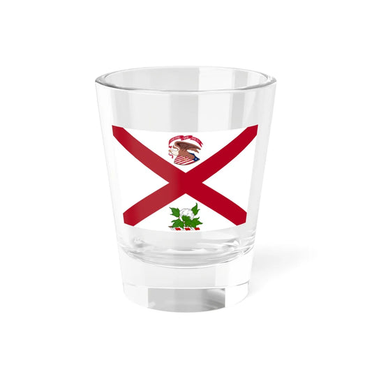 Flag of the Governor of Alabama 1868-1939 (United States) Shot Glass 1.5oz 1.5oz - Go Mug Yourself