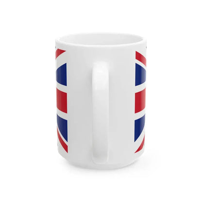 Flag of the Governor of Antigua and Barbuda 1956-1967 (Antigua and Barbuda) White Coffee Mug - Go Mug Yourself