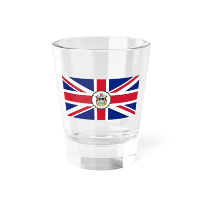 Flag of the Governor of Antigua and Barbuda 1967-1981 (Antigua and Barbuda) Shot Glass 1.5oz 1.5oz - Go Mug Yourself