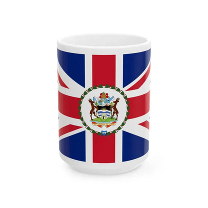 Flag of the Governor of Antigua and Barbuda 1967-1981 (Antigua and Barbuda) White Coffee Mug 15oz - Go Mug Yourself