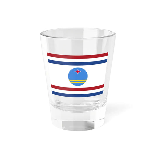 Flag of the Governor of Aruba (Netherlands) Shot Glass 1.5oz 1.5oz - Go Mug Yourself