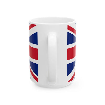 Flag of the Governor of Barbados 1870-1966 (Barbados) White Coffee Mug - Go Mug Yourself