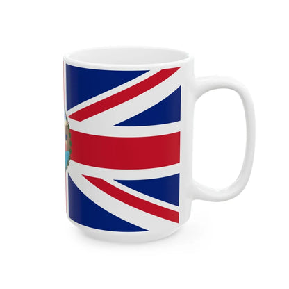 Flag of the Governor of Barbados 1870-1966 (Barbados) White Coffee Mug - Go Mug Yourself