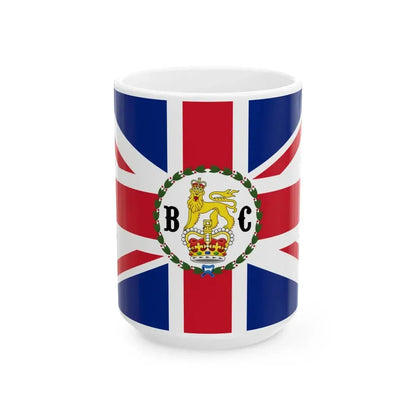 Flag of the Governor of British Columbia 1870-1871 (Canada) White Coffee Mug 15oz - Go Mug Yourself