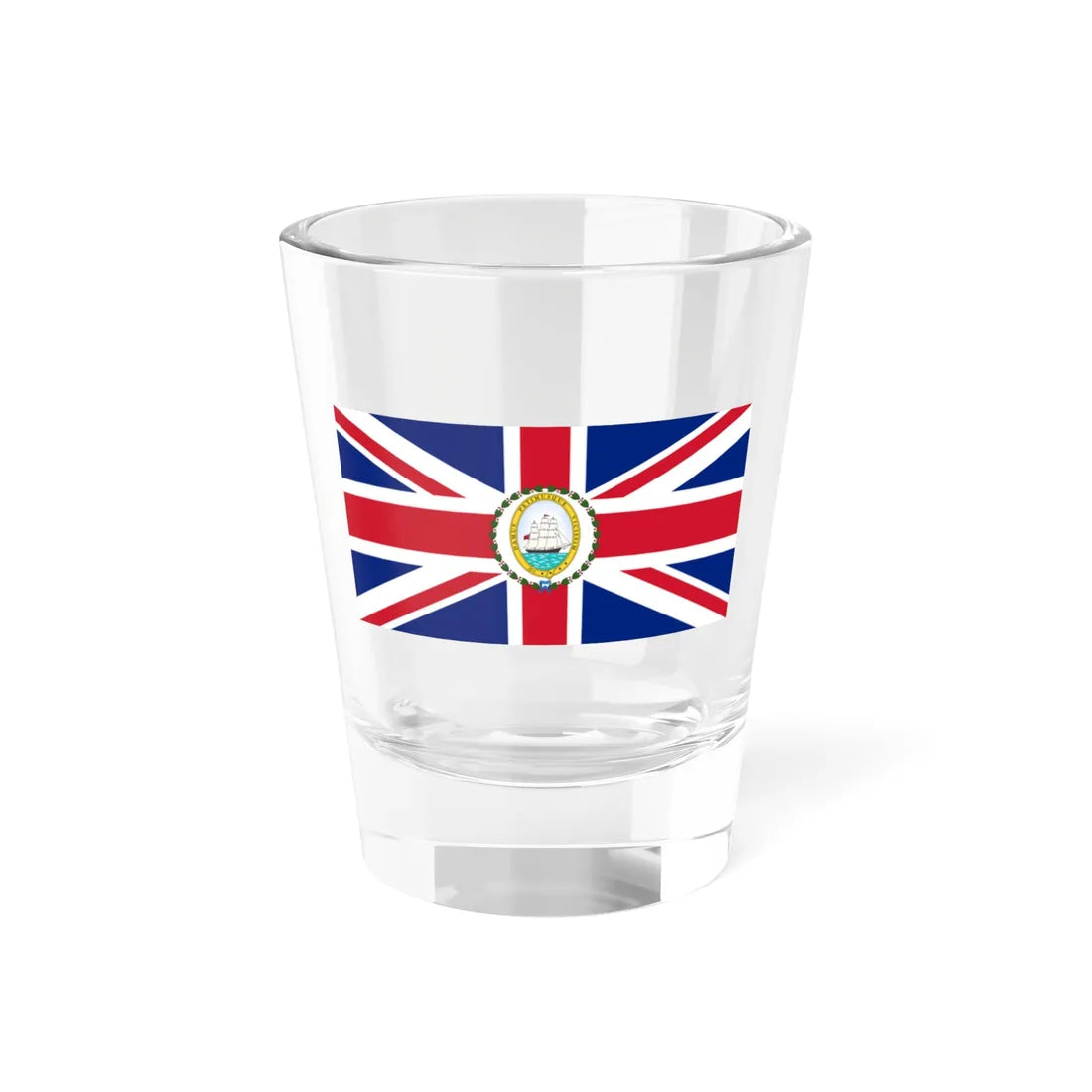 Flag of the Governor of British Guiana 1906-1955 (Guyana) Shot Glass 1.5oz 1.5oz - Go Mug Yourself