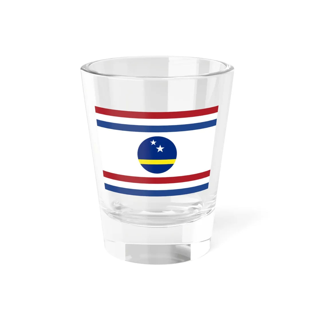 Flag of the Governor of Curaçao (Netherlands) Shot Glass 1.5oz 1.5oz - Go Mug Yourself