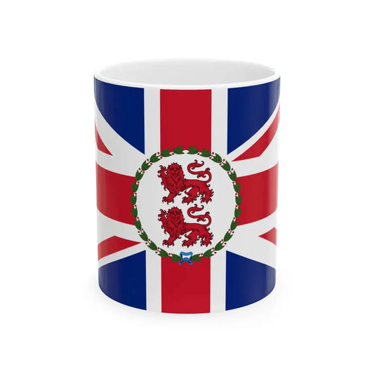 Flag of the Governor of Cyprus 1905-1960 (Cyprus) White Coffee Mug 11oz - Go Mug Yourself
