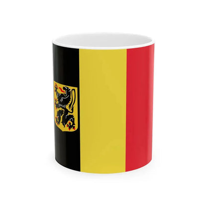 Flag of the Governor of East Flanders (Belgium) White Coffee Mug 11oz - Go Mug Yourself