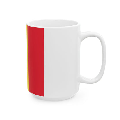 Flag of the Governor of East Flanders (Belgium) White Coffee Mug-Go Mug Yourself