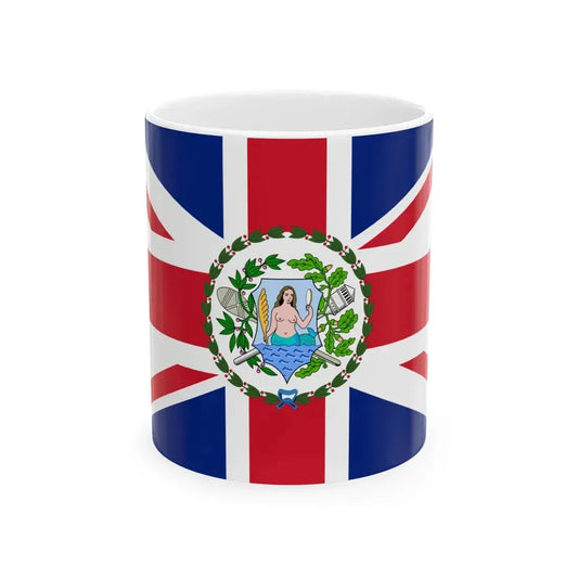 Flag of the Governor of Fiji 1877-1883 (Fiji) White Coffee Mug 11oz - Go Mug Yourself