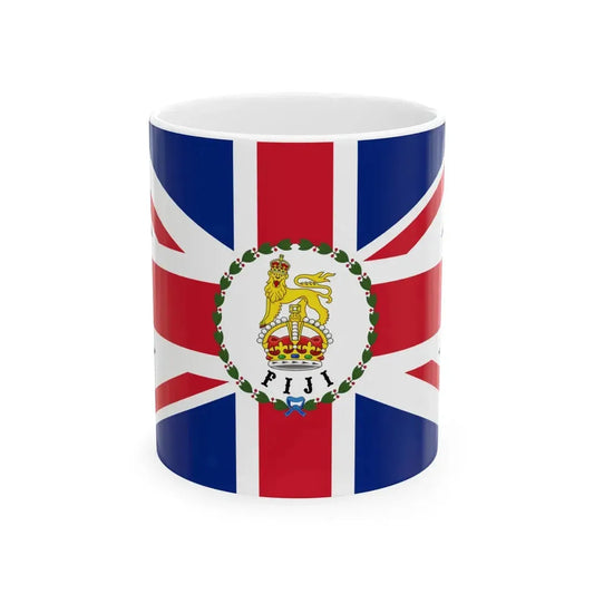 Flag of the Governor of Fiji 1903-1908 (Fiji) White Coffee Mug 11oz - Go Mug Yourself