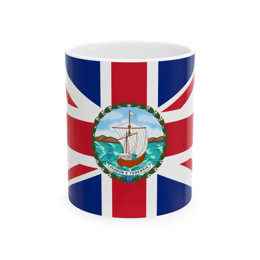 Flag of the Governor of Grenada 1967-1974 (Grenada) White Coffee Mug 11oz - Go Mug Yourself