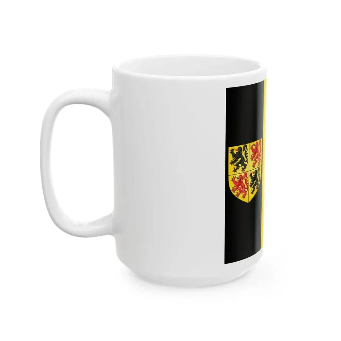 Flag of the Governor of Hainaut (Belgium) White Coffee Mug - Go Mug Yourself