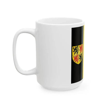 Flag of the Governor of Hainaut (Belgium) White Coffee Mug - Go Mug Yourself