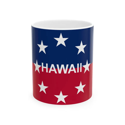 Flag of the Governor of Hawaii (United States) White Coffee Mug 11oz - Go Mug Yourself